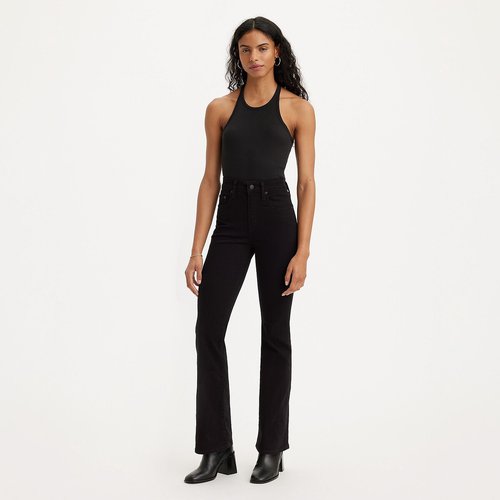 Black high waisted bootcut jeans discount