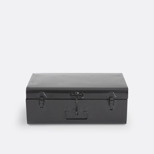 Masa steel metal trunk, matt black, La Redoute Interieurs | La Redoute
