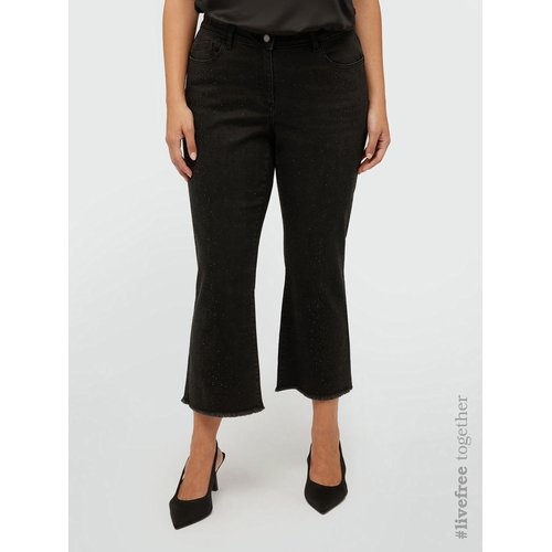 Jean kick flare avec strass le long des jambes bleu Fiorella Rubino La Redoute
