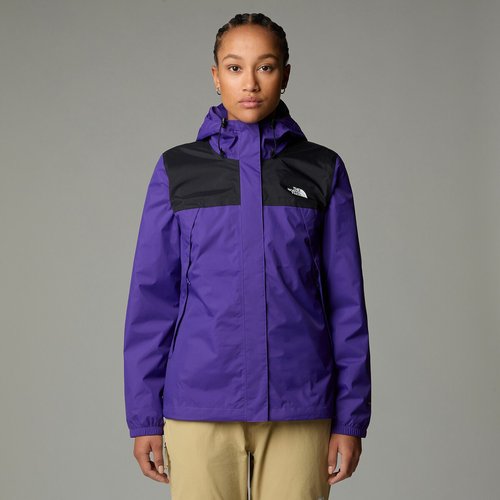 Veste de randonnee impermeable antora The North Face mauve noir La Redoute