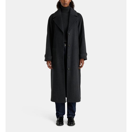 Manteau long kangai laine melangee Jodhpur La Redoute