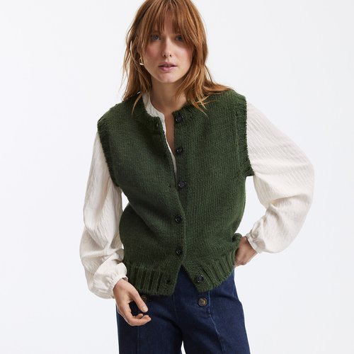 Cardigan sans manche outlet