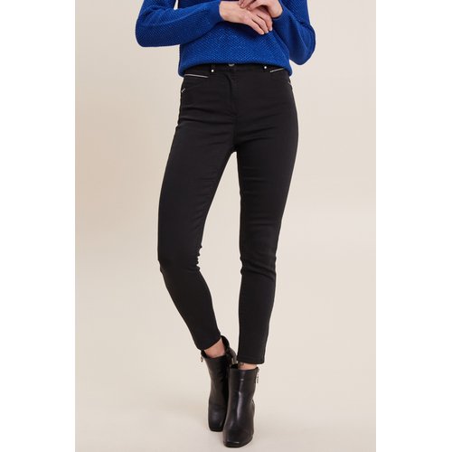 Pantalon ajuste taille haute noir Breal La Redoute