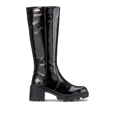 Botte vernis noir texto cheap
