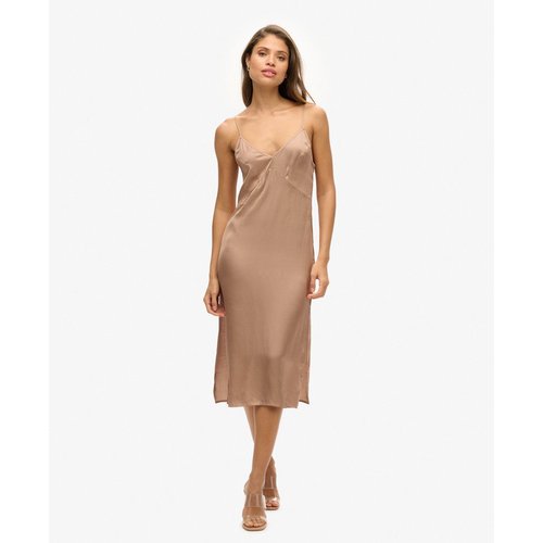Robe caraco mi longue en satin Superdry La Redoute