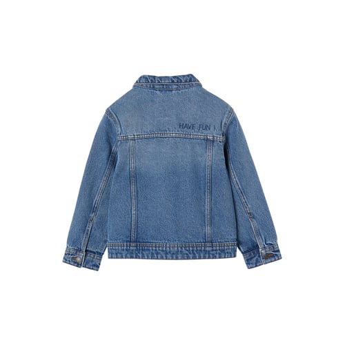 VERTBAUDET Veste En Jean Bébé Stone - 9 Mois (71cm) - Look Rock Chic Pour Petit Garçon