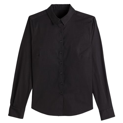 Chemise H&M Easy Iron à Rayures Bleu Et Blanc - Taille M, Manches Longues, Occasion Très Bon état