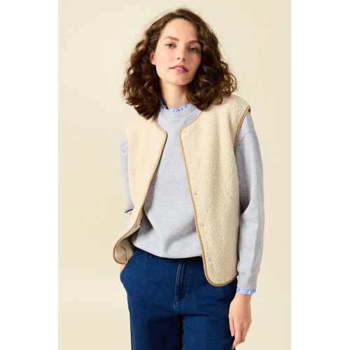 Gilet eco responsable ecru Bonobo La Redoute