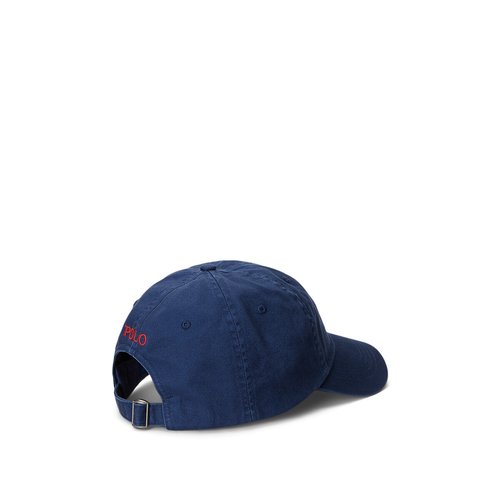 Polo player cotton cap with embroidered logo navy blue Polo Ralph Lauren La Redoute