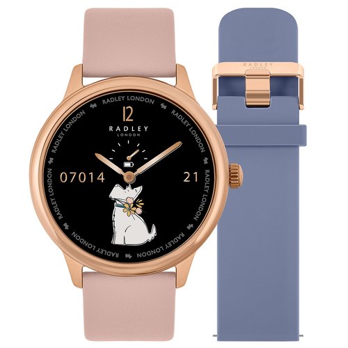 Series 19 cobweb leather denim silicone smart watch multi coloured Radley London La Redoute