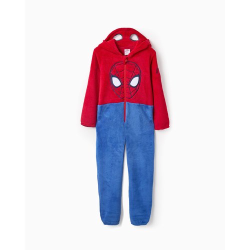Robe de chambre ours en peluche imprime spiderman avec capuche marvel spiderman rouge Zippy La Redoute