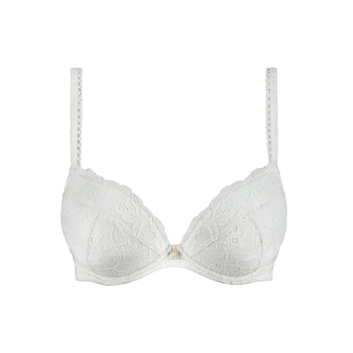 Soutien-gorge Aubade 90D Passion Creole - Dentelle Iris Bleu - Push-up - Neuf étiqueté