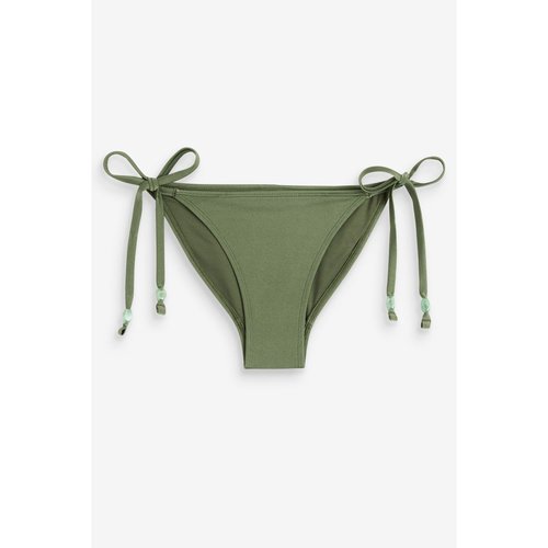 Bas de bikini a nouer sur les cotes vert kaki brillant Next La Redoute