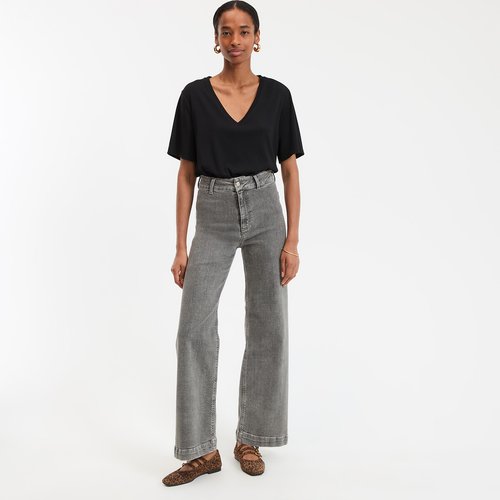 T-shirt scollo a v, maniche corte Anne Weyburn | La Redoute