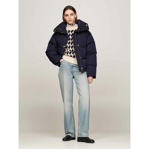 Doudoune manches longues col montant Tommy Hilfiger bleu marine La Redoute