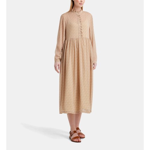 Robe amy flo a volants et imprime floral beige clair Galeries Lafayette La Redoute