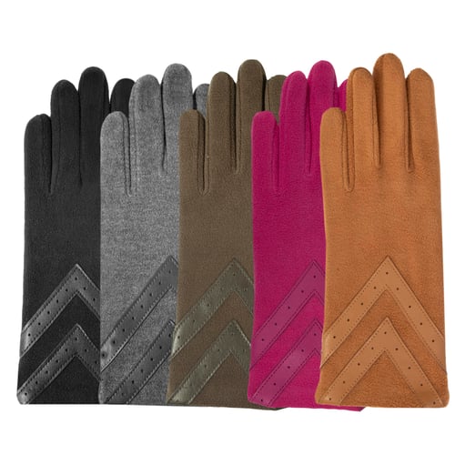 Gants tactiles, résistants à l'eau, agréables gris chiné Isotoner | La Redoute