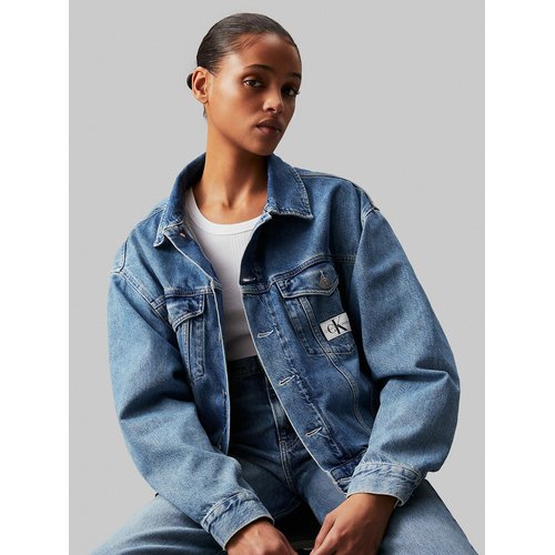 Veste en denim oversize logo ck Calvin Klein Jeans denim La Redoute
