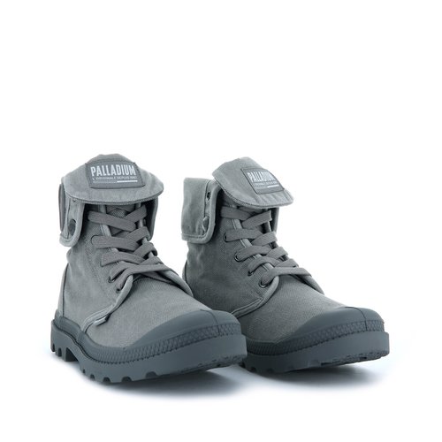 Baggy turn down high top trainers black Palladium La Redoute