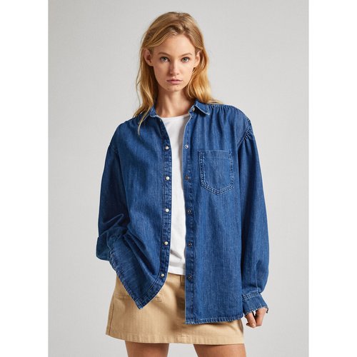 Camisa de ganga azul ganga Pepe Jeans La Redoute