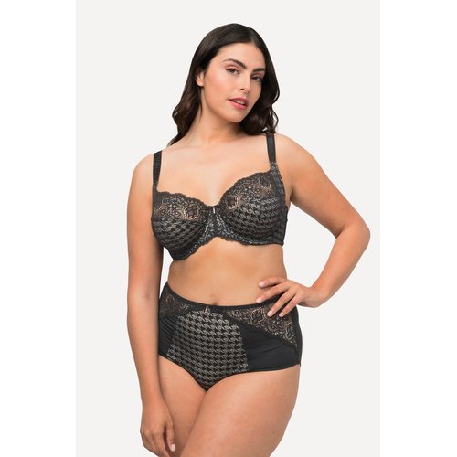 Soutien gorge a armatures avec dentelle et noir Ulla Popken La Redoute