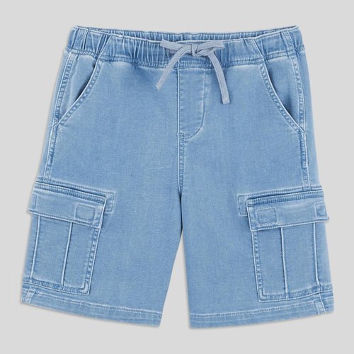 Bermuda avec poches effet denim en coton certifie bio Monoprix Kids La Redoute