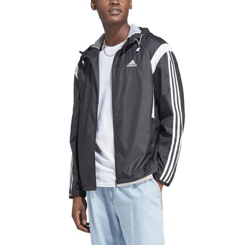 Essential windbreaker black Adidas Sportswear La Redoute