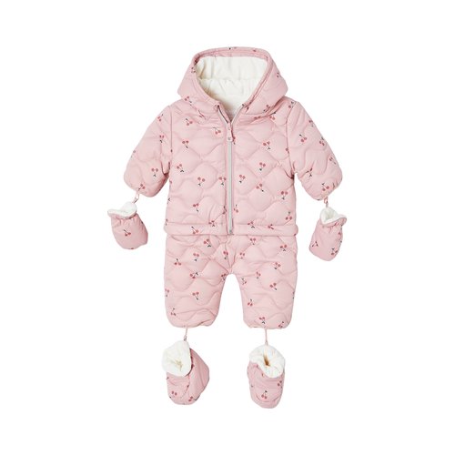 Combi pilote avec moufles et chaussons 2 en 1 mauve Vertbaudet La Redoute