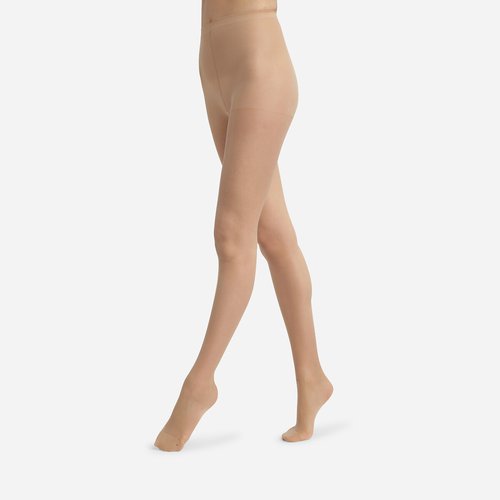 Collant Da Donna Trasparenti Antistrappo - Vita Alta, 20 Denari, Vestibilità Comoda, Punta Rinforzata, Neri