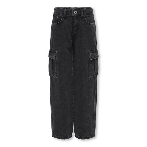 【Anyone more】Worry Cargo Black Denim Bootcut Pants Var denim black Wide-leg cargo jeans - Buy Online | Terranova