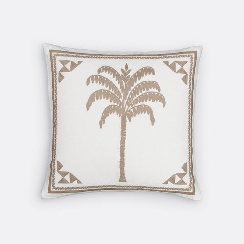 Federa per cuscino ricamata 45×45 cm, siwa ecru La Redoute Interieurs