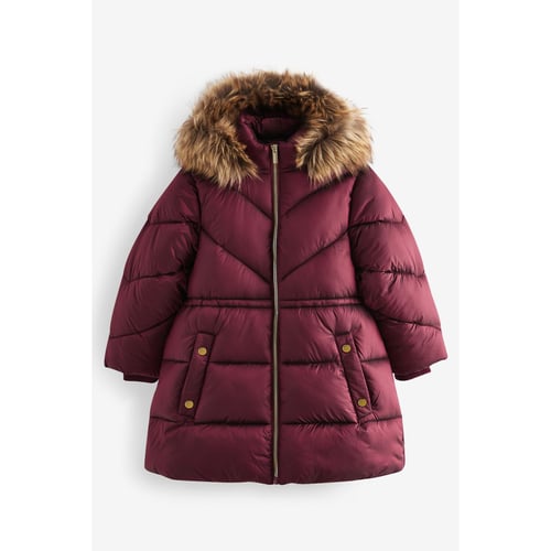 Veste Fille Tendance Manteau Imperméable Matelassé, Ligne En A Et Col Montant, Noir | Ulla Vetement Enfant Imperméable Hiver Next