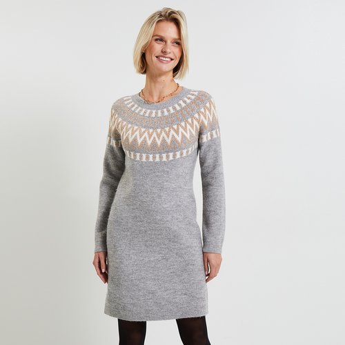 Robe pull gris clair Grain De Malice La Redoute