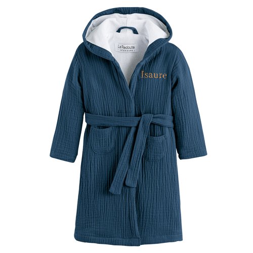 Peignoir enfant gaze de coton personnalise kumla La Redoute Interieurs La Redoute