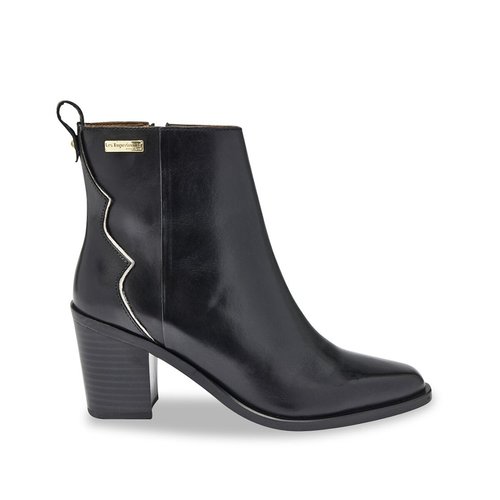 Bottines en cuir vicky noir Les Tropeziennes Par M Belarbi La Redoute