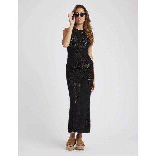 Robe longue crochet noir Bzb La Redoute