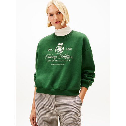 Tommy Jeans - Felpa Con Cappuccio Comoda Beige Con Stemma Del Logo Tono Su Tono