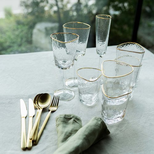 Lot de 7 verres à eau modèle Versailles Cristal d'arques - Arts de la table