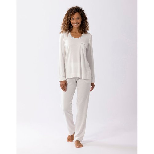Pyjama en coton modal les intemporelles a02 ecru Le Chat La Redoute