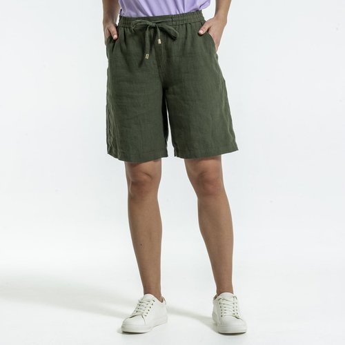 Bermuda fluide kaki fonce Mise Au Green La Redoute