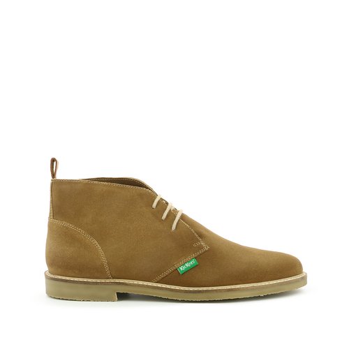 Tyl suede ankle boots camel Kickers La Redoute