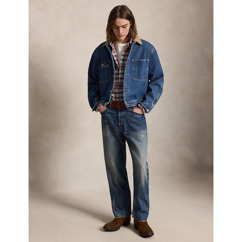 Corduroy collar denim jacket, blue, Polo Ralph Lauren | La Redoute
