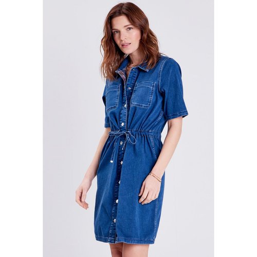 Robe droite en jean reversible denim double stone Breal La Redoute