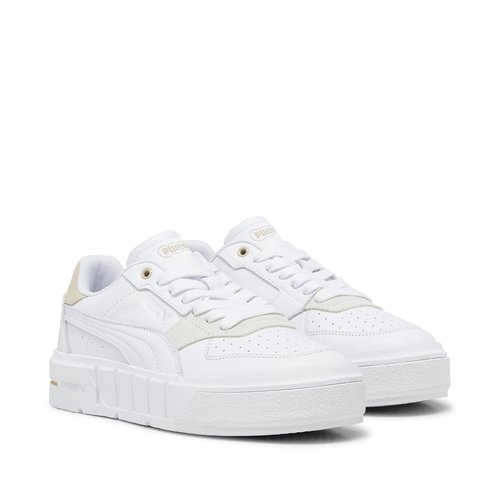 Puma cali trainers white black top