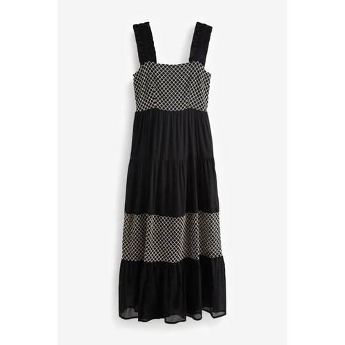 Robe longue a volants superposés sale