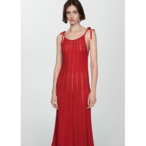 Robe rouge dentelle mango on sale
