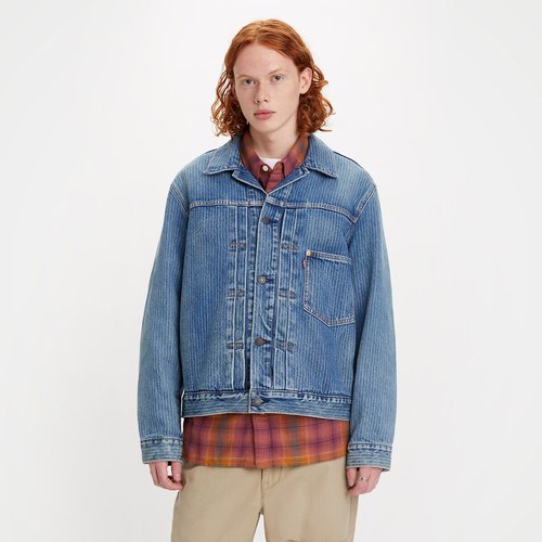 Type 1 trucker jacket indigo pattern Levi s La Redoute