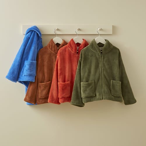 Veste Polaire Bébé Avec Capuche Zaldita - Manteau Chaud Ours Mignon, Taille 0-18 Mois, Fermeture Éclair