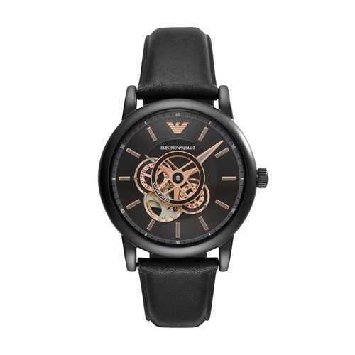 Montre analogique meccanico noir noir noir Emporio Armani La Redoute