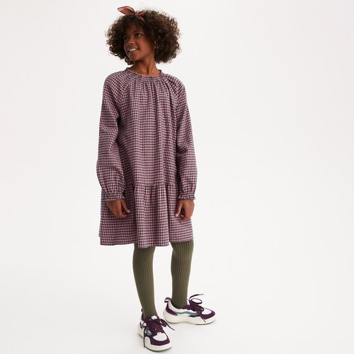 Long check dress online